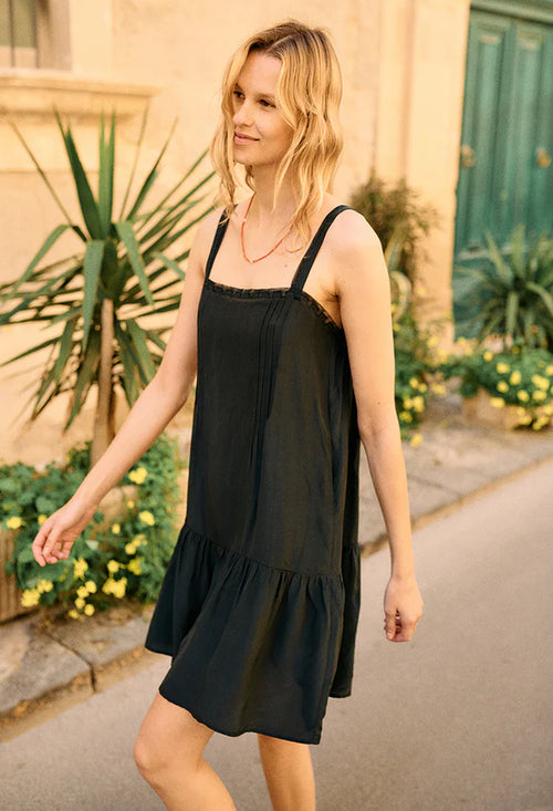 Ceres Drop Waist Silk Dress